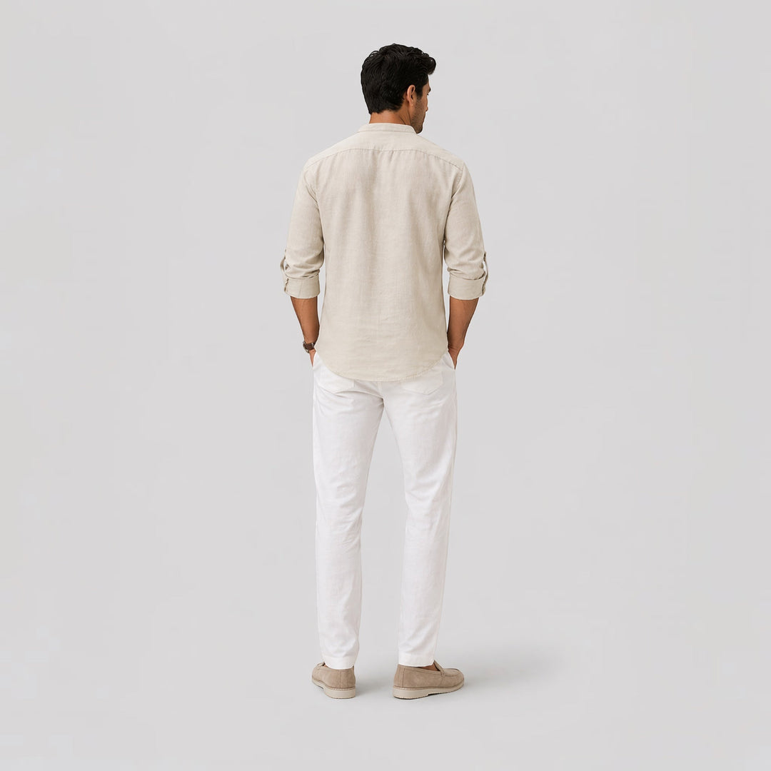 Everyday men's lightweight Henley shirt. Casual, comfortable, and perfect for spring & summer warm weather.