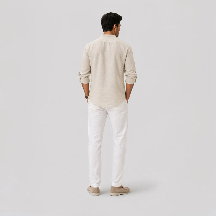 Everyday men's lightweight Henley shirt. Casual, comfortable, and perfect for spring & summer warm weather.