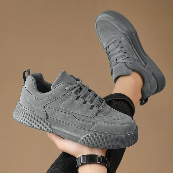 Men's lightweight casual sneakers for everyday comfort. Neutral slip-on walking shoes with minimalist design.