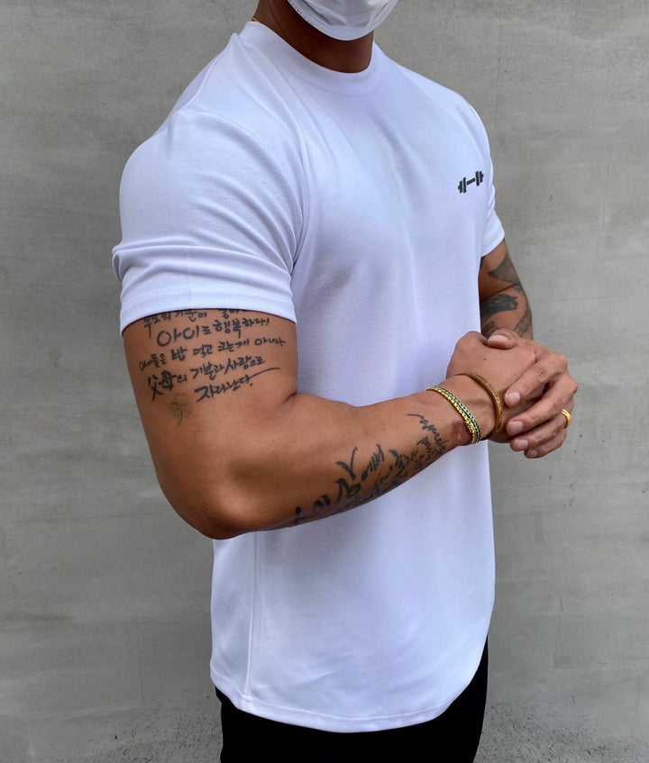 Front view of a men's casual t-shirt, showcasing its everyday style.