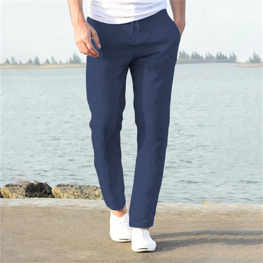 Everyday men's lightweight casual trousers, comfortable & versatile pants for men's fashion.