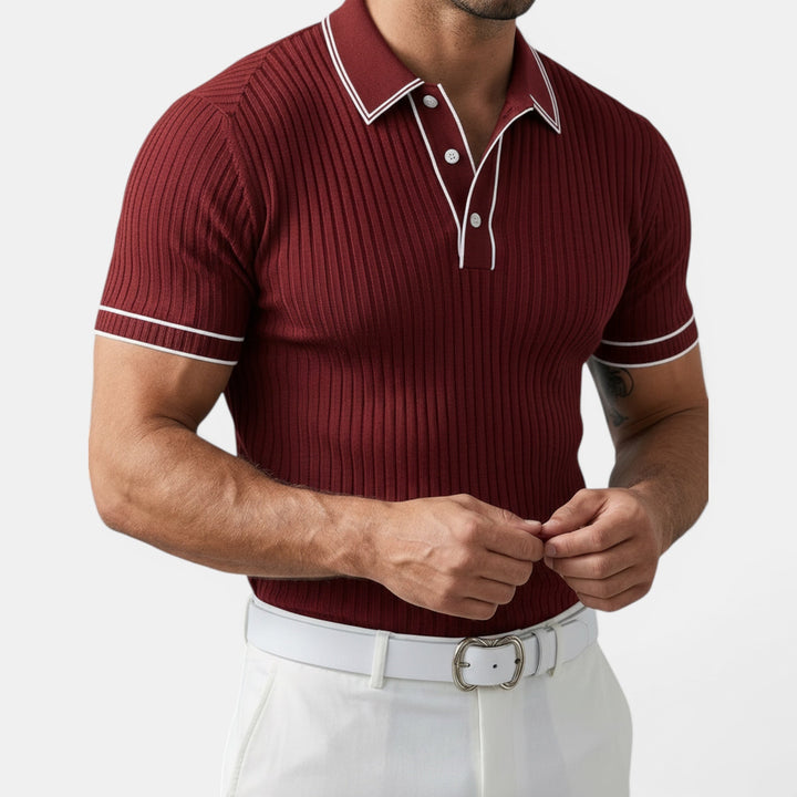 Lightweight men's cotton polo for everyday casual wear.