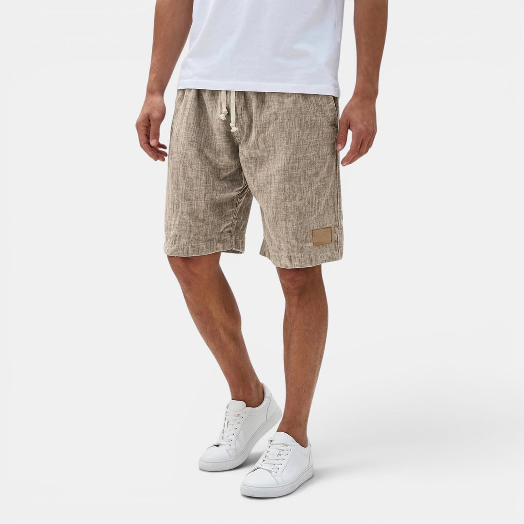 Men's lightweight drawstring shorts, perfect for beach trips & summer travel.