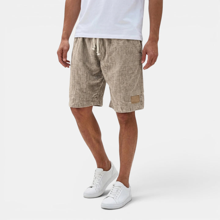 Men's lightweight drawstring shorts, perfect for beach trips & summer travel.