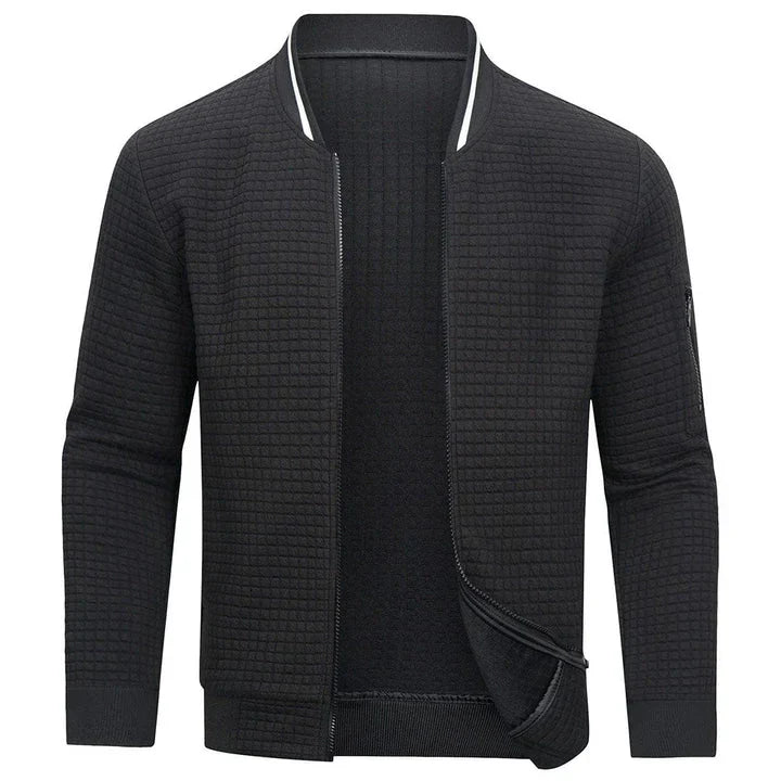 Comfortable men's travel jacket, lightweight and breathable. Modern fit summer outerwear for casual style.