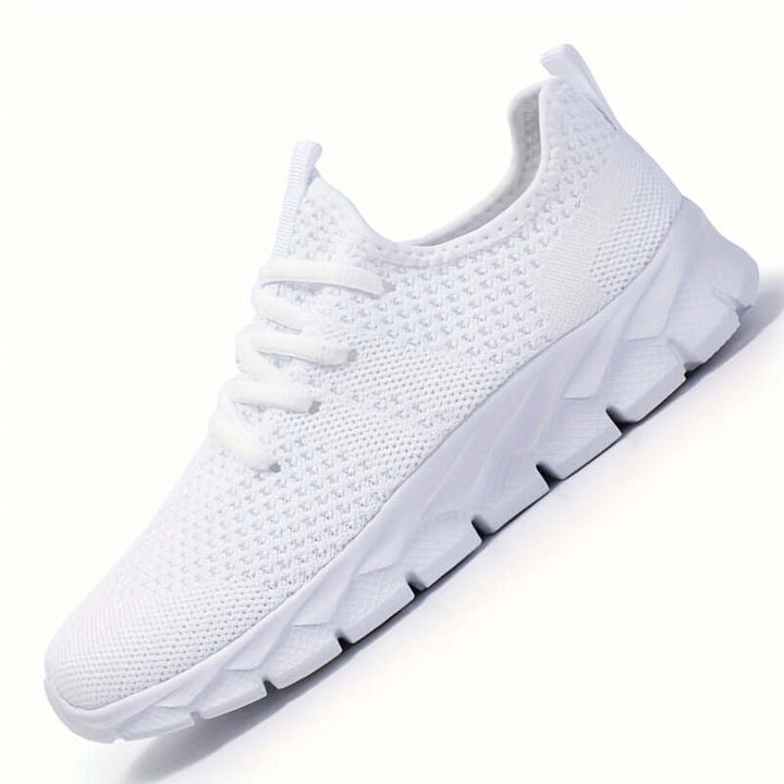 Men's training shoes, lightweight knitted design for running, comfortable athletic footwear with sporty style.