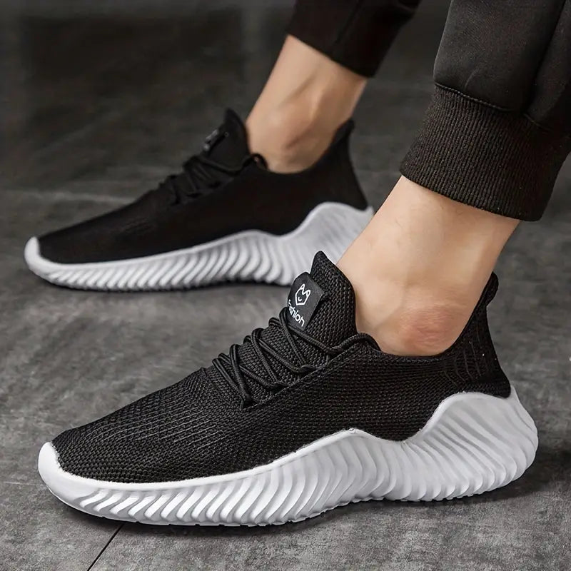 Versatile men's casual footwear: lightweight lace-up sneakers offering superior comfort for active lifestyles.