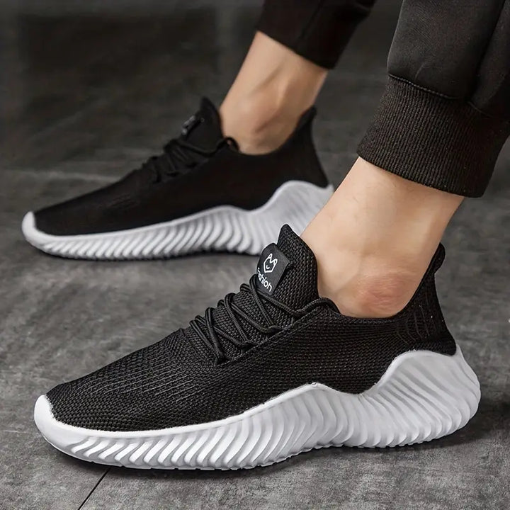 Versatile men's casual footwear: lightweight lace-up sneakers offering superior comfort for active lifestyles.