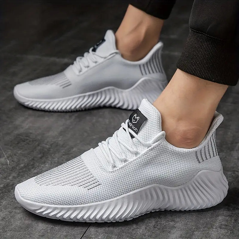 Modern men's fashion sneakers, lightweight & breathable with secure lace-up closure. Great for everyday comfort.