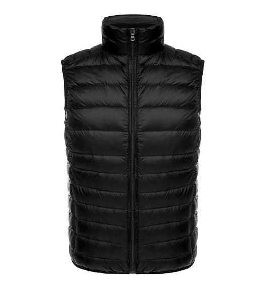 Men's lightweight padded gilet for warmth & comfort. Sleeveless outdoor vest, perfect for layering.