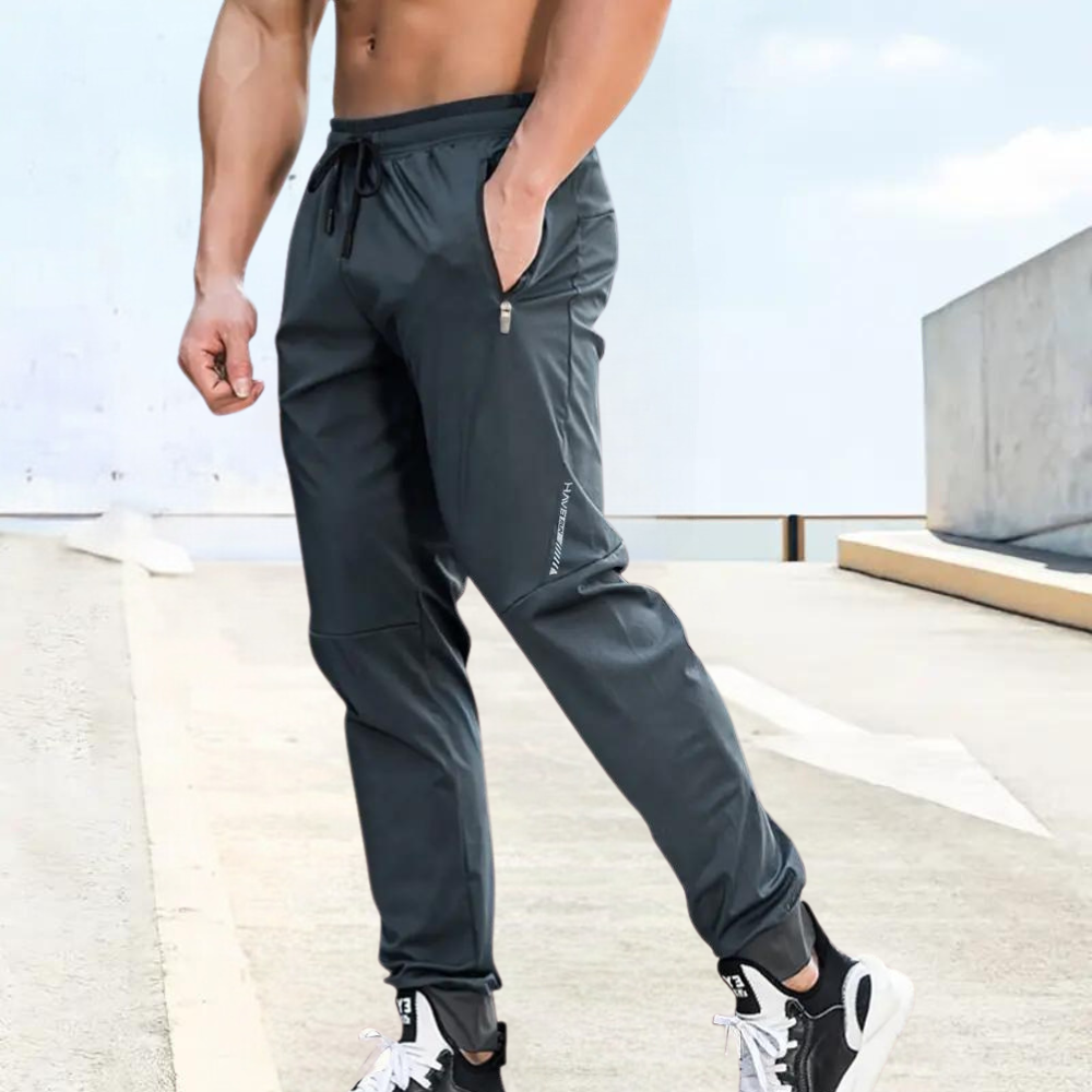 Breathable men's running pants, ideal for intense workouts and activewear