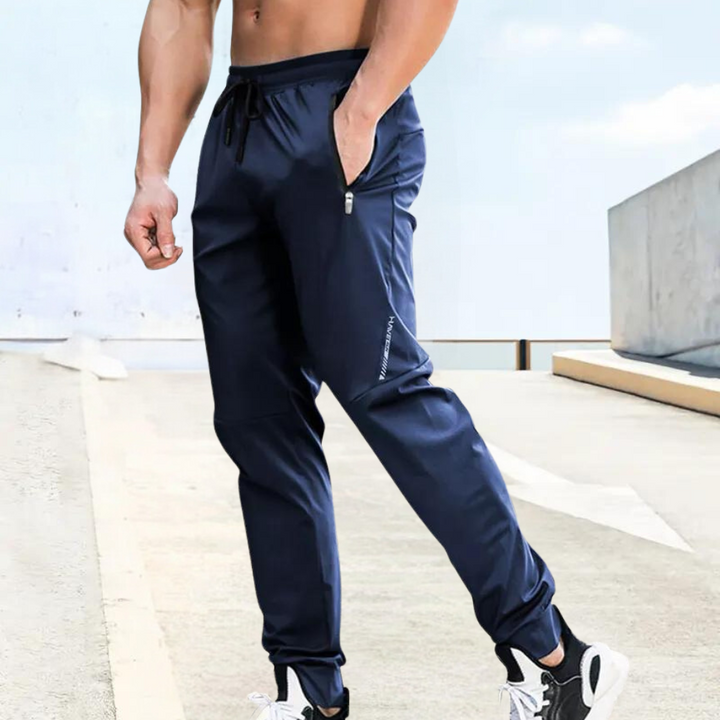 Comfortable men's performance pants designed for running and gym sessions