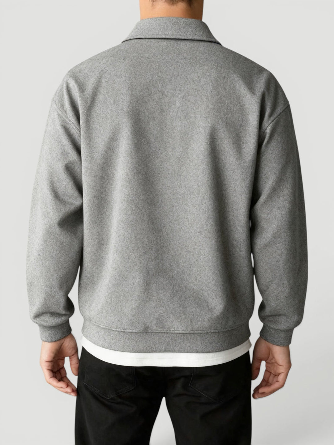 Versatile men's lightweight quarter zip pullover sweater, a smart casual top for everyday fashion.