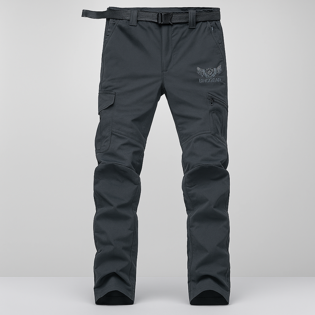 Men's lightweight quick-dry cargo pants, ideal for outdoor hiking & travel. Multi-pocket design for essentials.