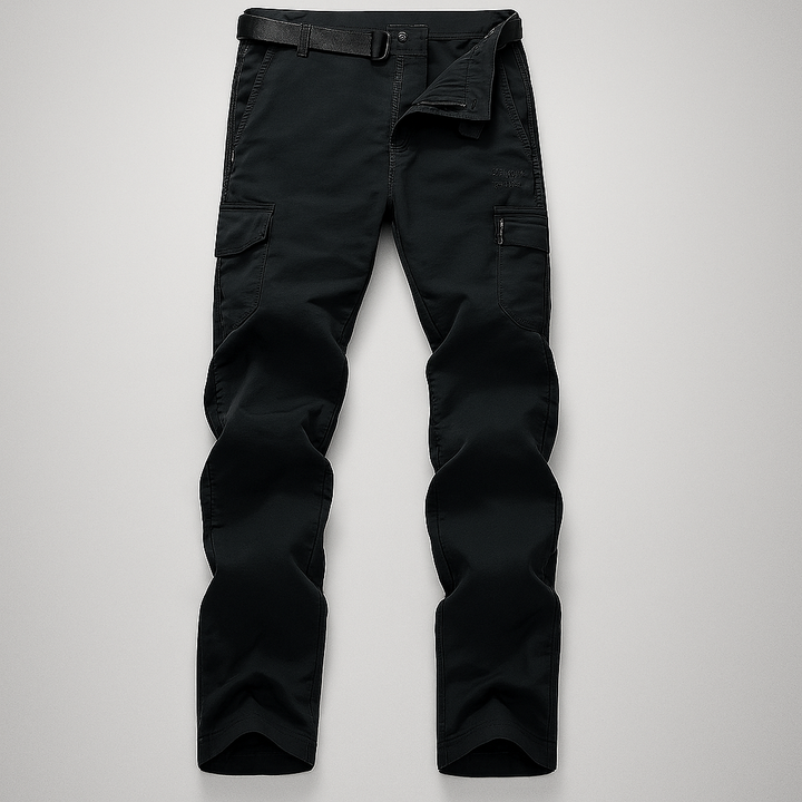 Men's durable multi-pocket cargo pants, quick-dry & lightweight for hiking, travel, and active outdoor use.