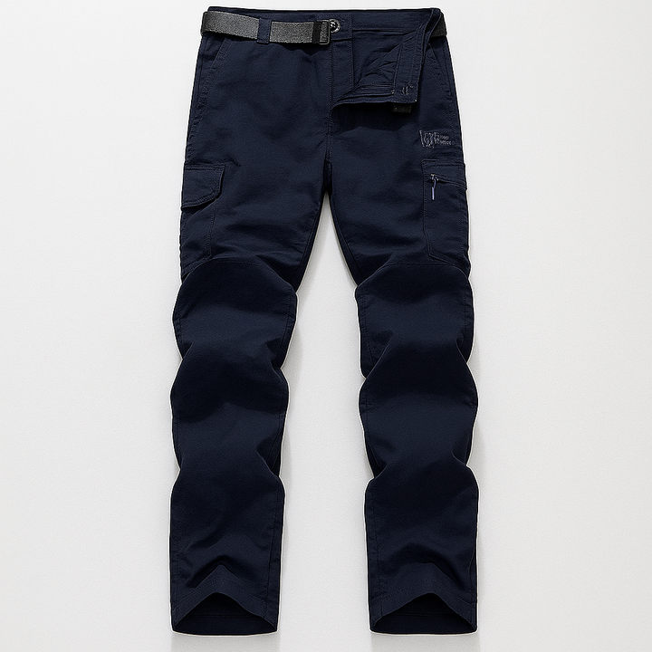 Stylish men's lightweight cargo pants with quick-dry fabric, perfect for outdoor activities & comfortable travel.