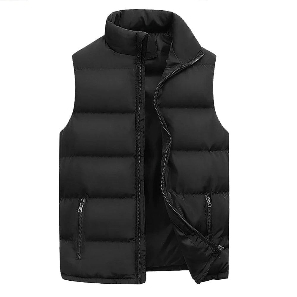 Men's lightweight quilted vest for warmth & versatile layering. Perfect outdoor or casual wear.