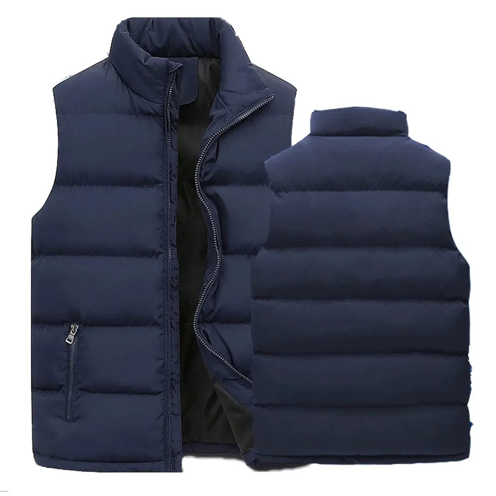 Men's winter quilted vest, lightweight yet warm. Great for outdoor activities or everyday casual style.