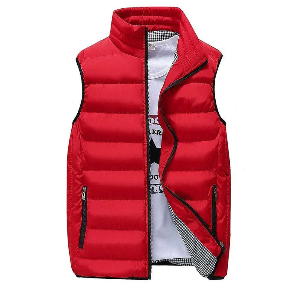 Comfortable men's lightweight quilted vest. Essential outerwear for a casual look & wind protection.