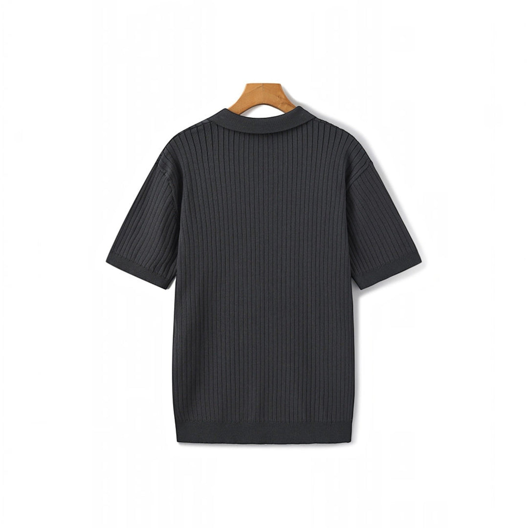 Everyday ribbed polo shirt for men, perfect for stylish & casual summer outfits.