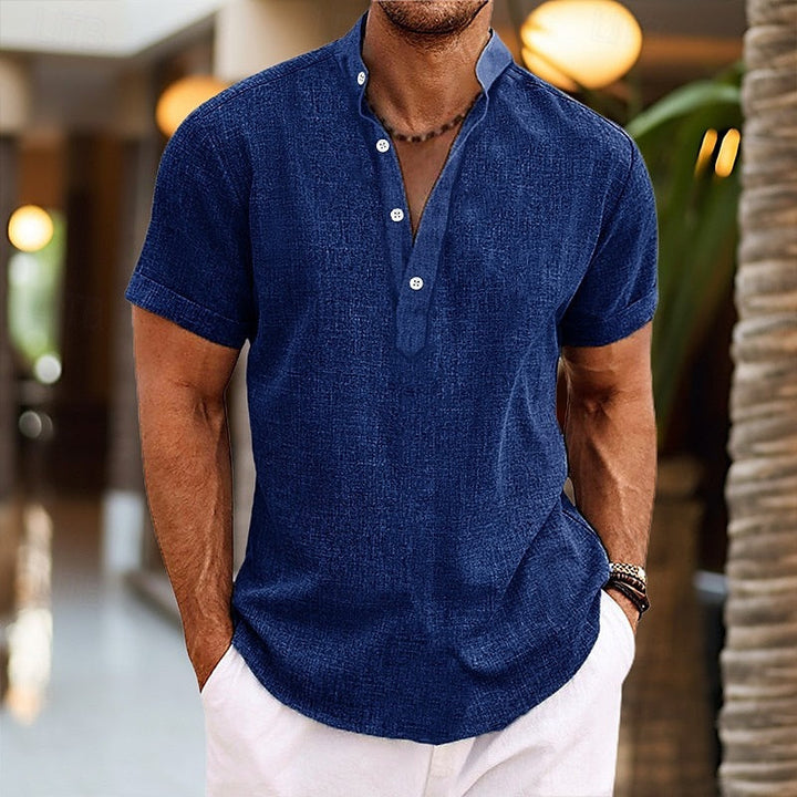 Men's casual shirt, short sleeve design for summer wear