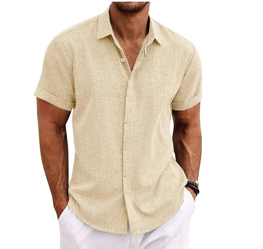 Comfortable men's lightweight short-sleeve shirt in a relaxed fit, a new addition to casual fashion.