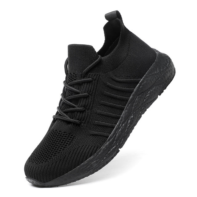 Men's lightweight sport trainers in blue, ideal for athletic footwear.