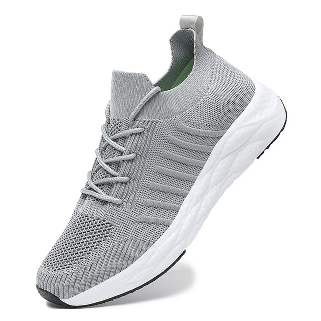Pair of men's lightweight sport shoes, suitable for running and training.