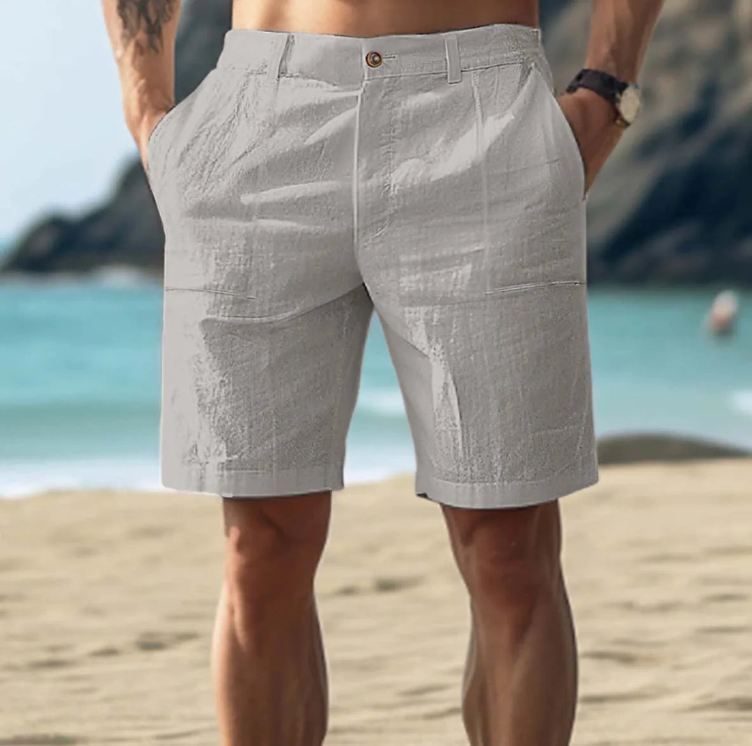 Comfortable & breathable men's lightweight chino shorts, great for warm weather and everyday wear.