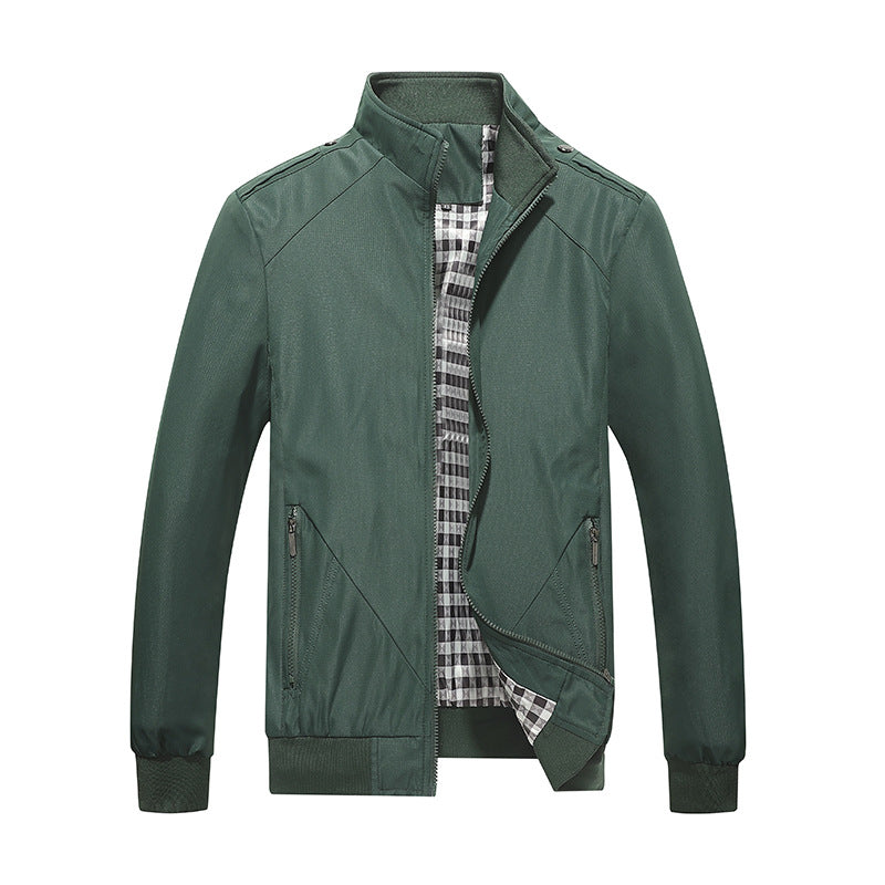 Men's lightweight summer jacket, versatile casual outerwear. Ideal for spring & comfortable everyday wear.