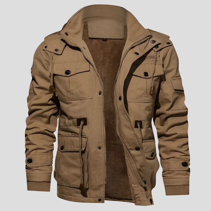 Black men's casual lightweight jacket, windproof and weather-ready, great for spring outdoor activities.