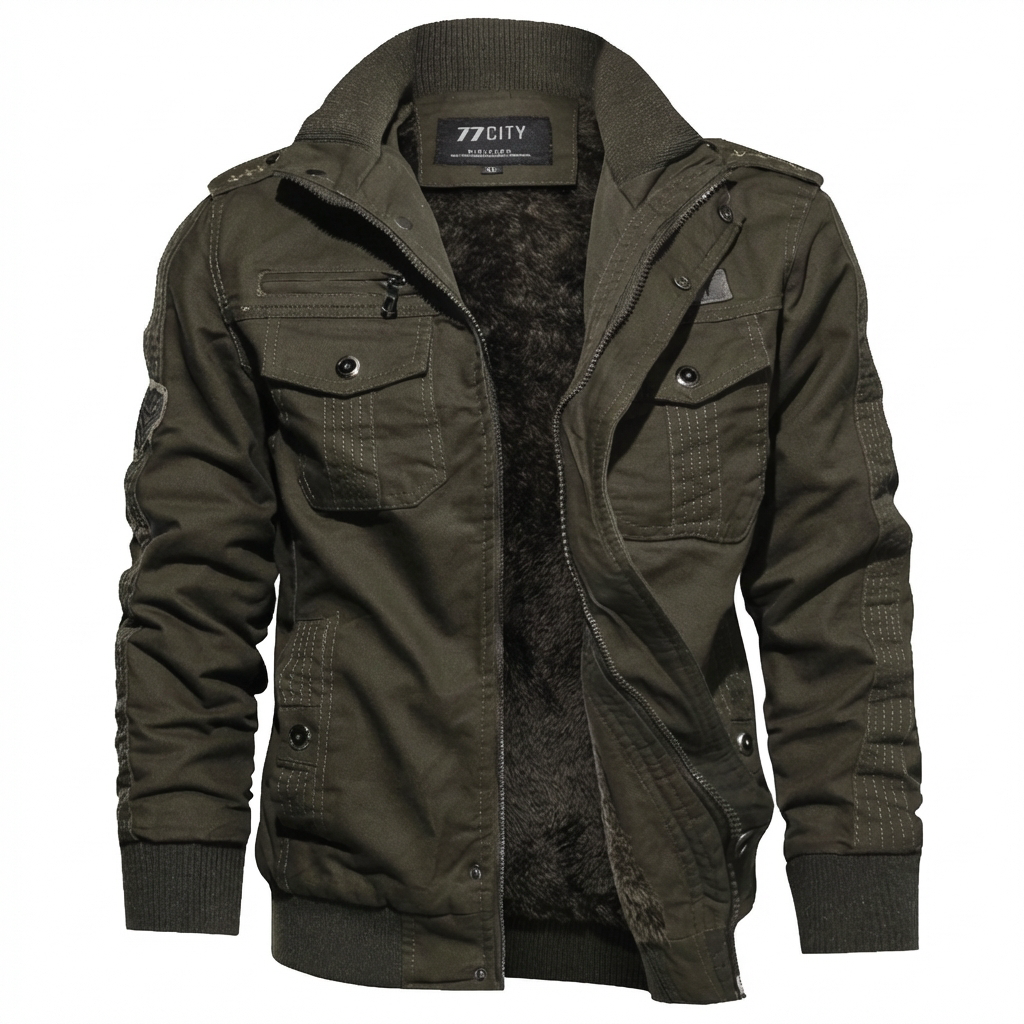 Beige men's lightweight summer jacket, water-repellent and versatile, an essential piece of outdoor outerwear.