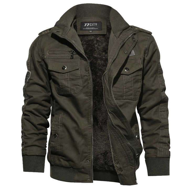 Beige men's lightweight summer jacket, water-repellent and versatile, an essential piece of outdoor outerwear.