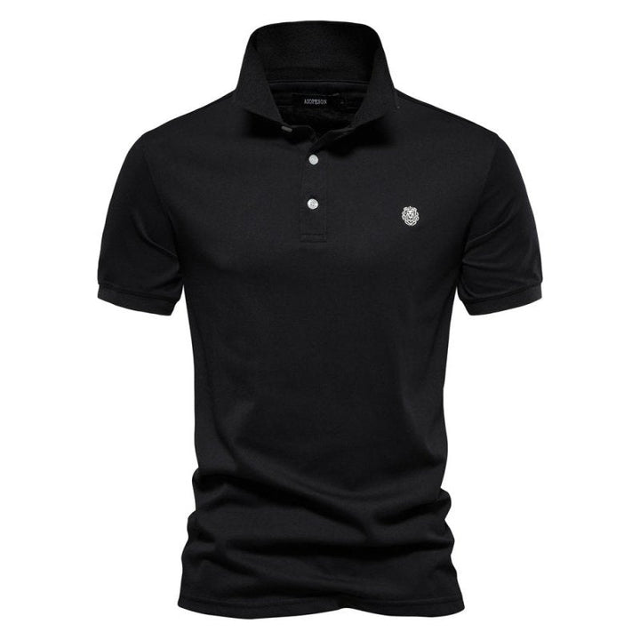 Men's lightweight summer polo shirt, breathable & stylish, perfect for casual everyday wear.