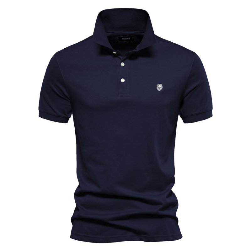 Stylish men's short sleeve polo shirt, versatile for casual fashion & everyday summer outfits.