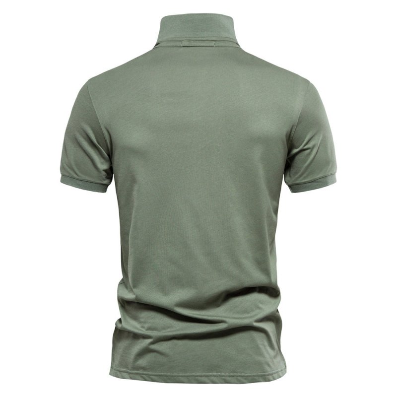 Versatile men's polo shirt, lightweight, breathable & stylish for everyday summer casual wear.