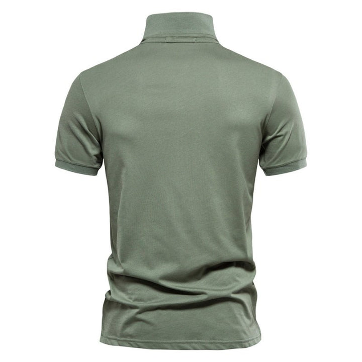 Versatile men's polo shirt, lightweight, breathable & stylish for everyday summer casual wear.