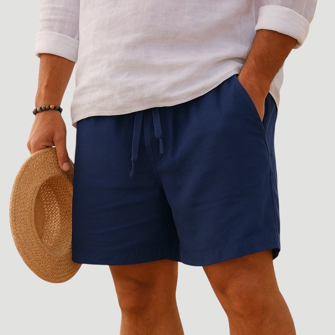 Stylish men's relaxed fit shorts, ideal for summer, beach, travel, and casual outings.