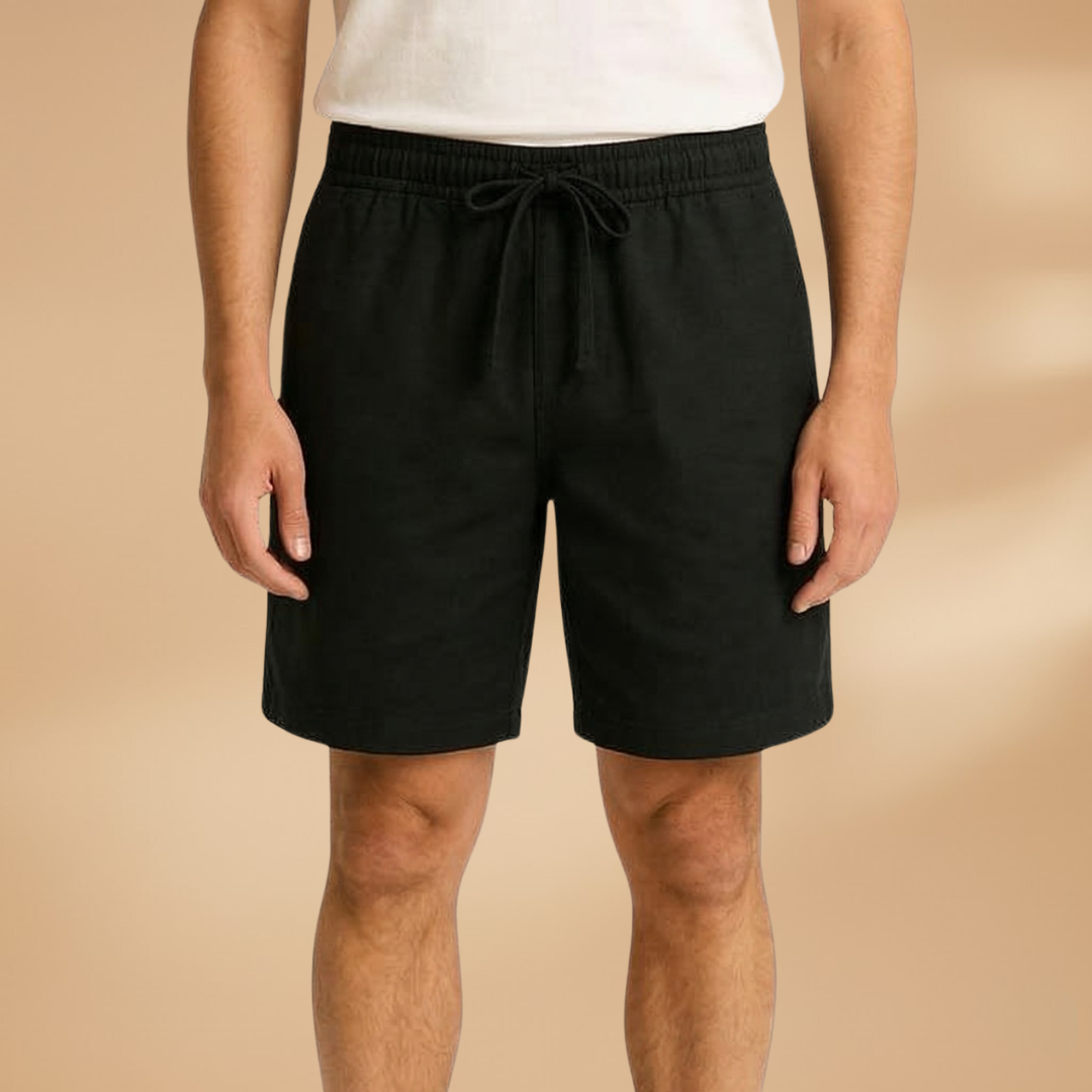 Fashionable men's lightweight summer shorts with an adjustable drawstring for casual warm-weather style.