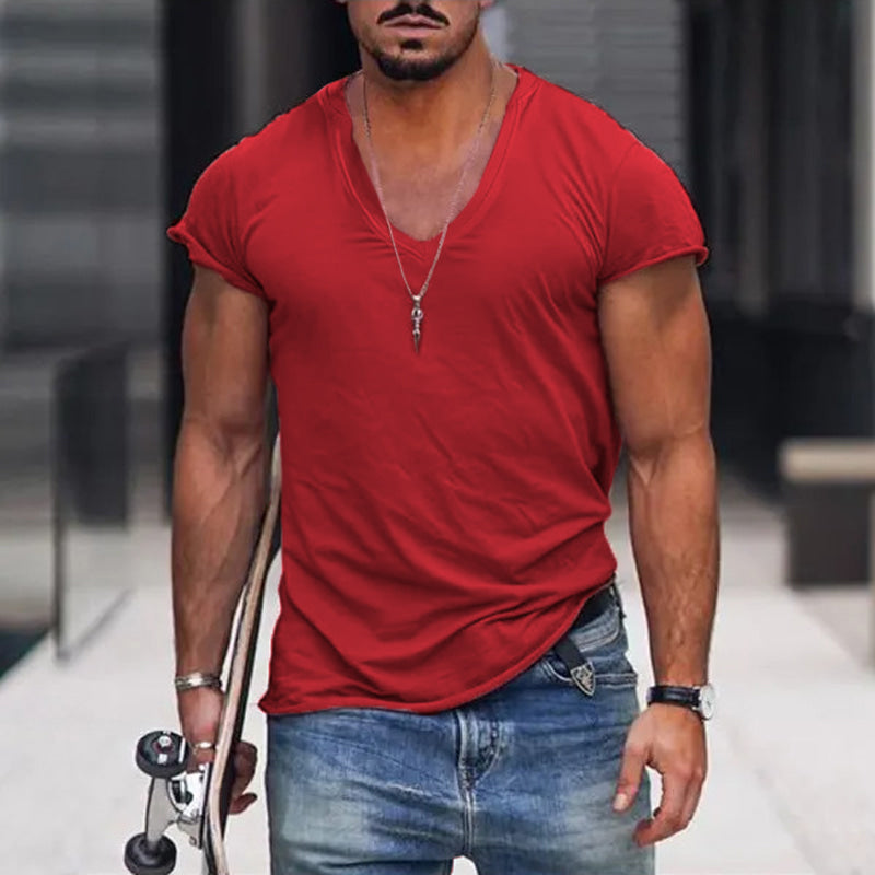 Easy-to-wear men's summer t-shirt, a relaxed fit short sleeve top for ultimate comfort & casual style.