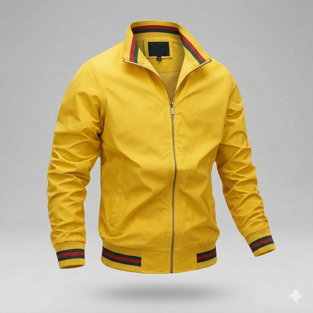 Man wearing a smart casual men's lightweight jacket for warm weather