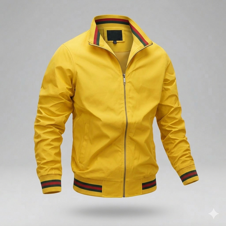Man wearing a smart casual men's lightweight jacket for warm weather