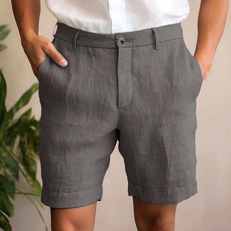Stylish men's blue chino shorts, ideal for casual summer fashion and everyday comfort.