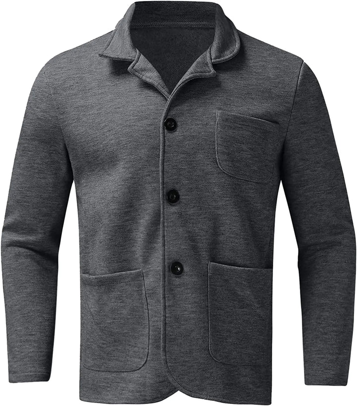 Lightweight men's blazer, a versatile choice for casual elegance. Equipped with multiple useful pockets.