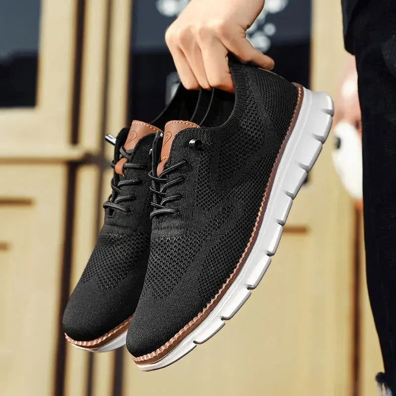 Comfortable men's lightweight walking sneakers, ideal for casual everyday wear & summer activities.