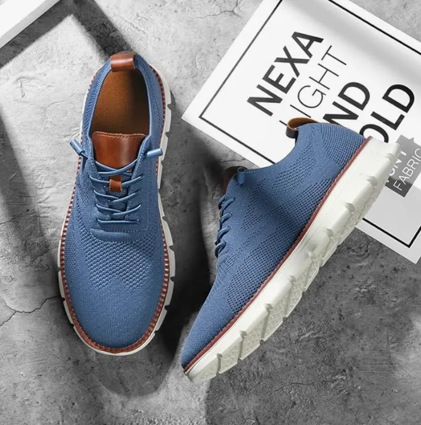 Men's casual walking shoes, lightweight design with superior cushioning for active outdoor wear.