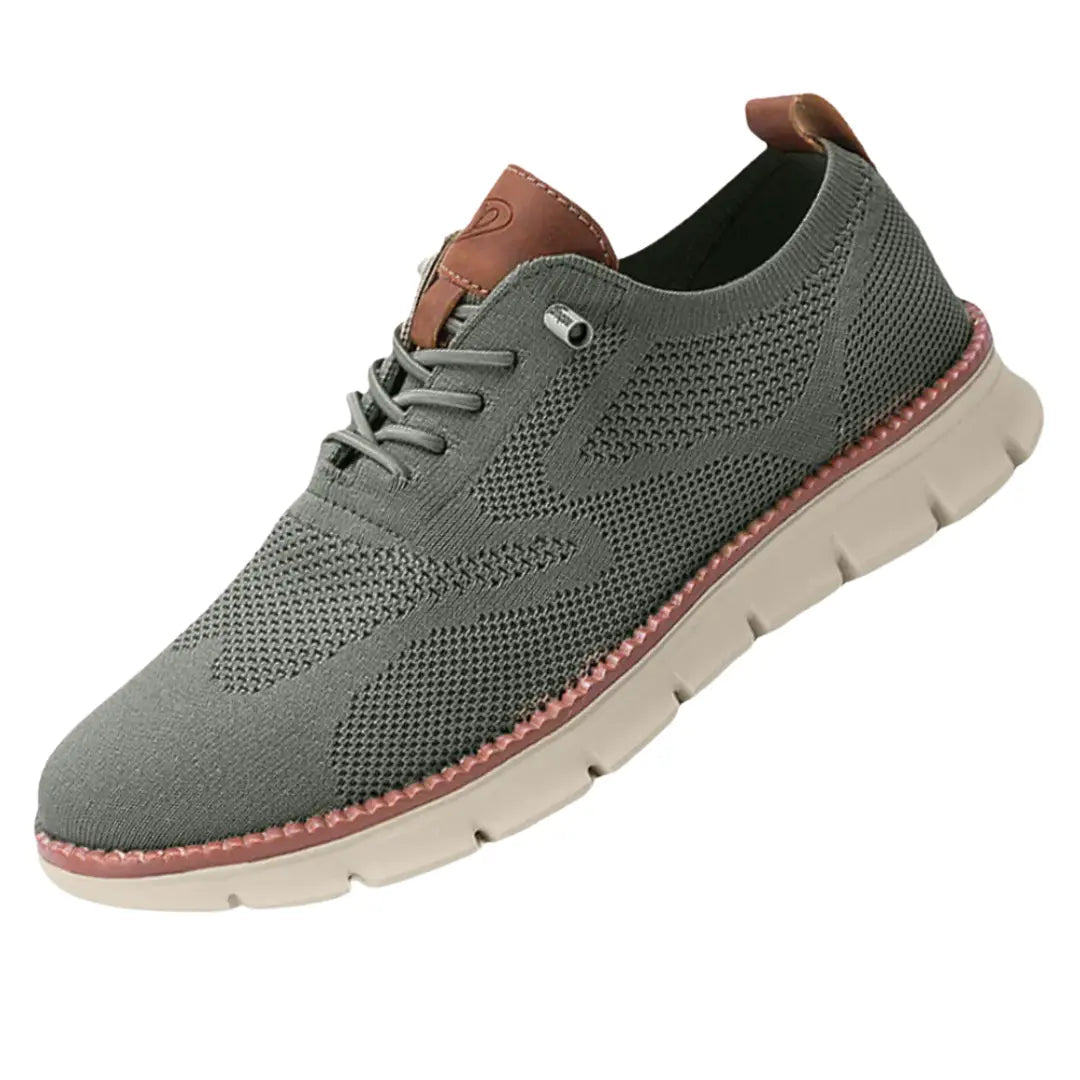 Stylish men's lightweight walking shoes, cushioned for comfort, versatile for casual & athletic wear.