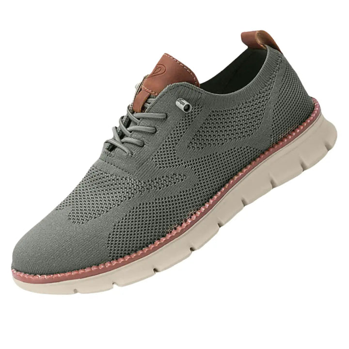 Stylish men's lightweight walking shoes, cushioned for comfort, versatile for casual & athletic wear.