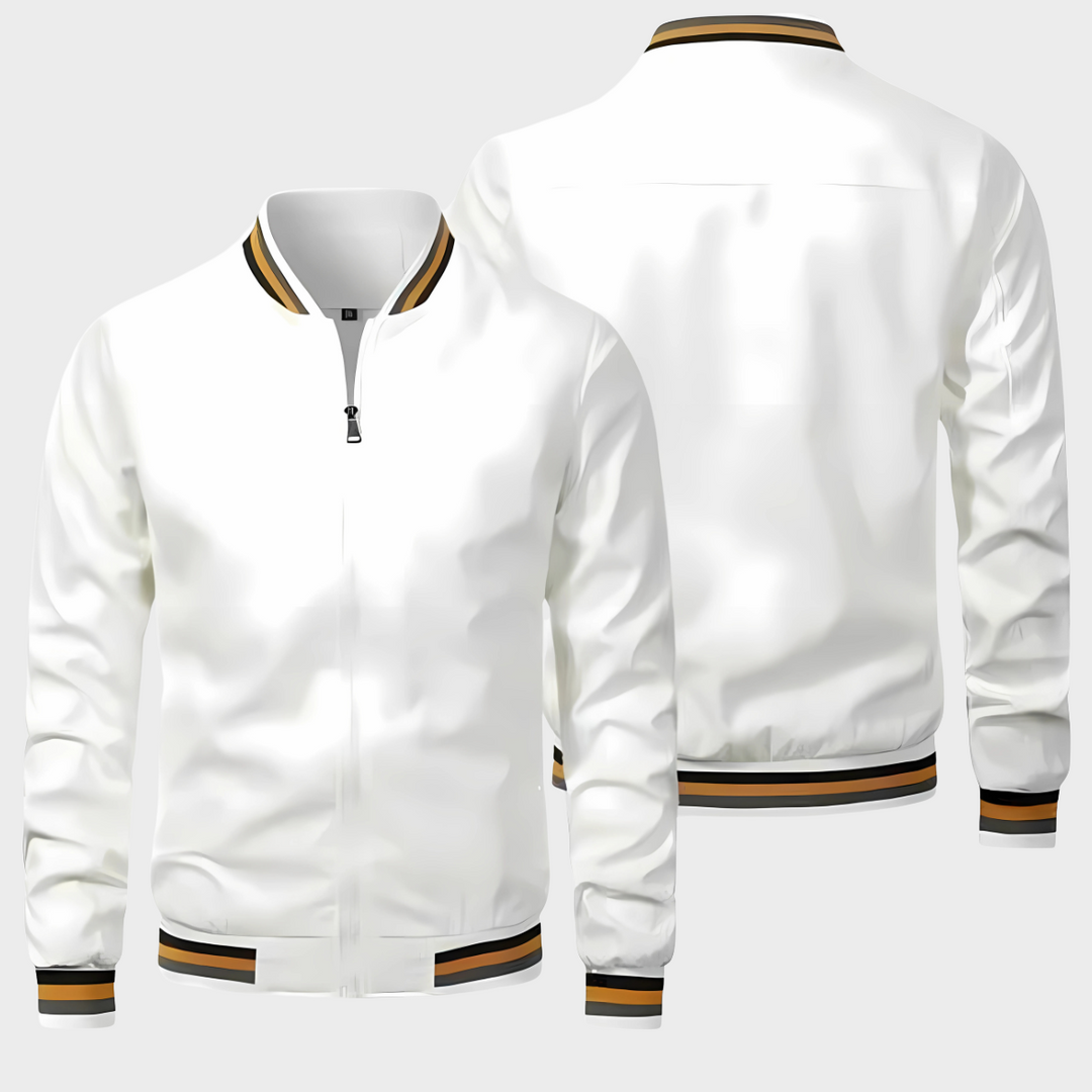 Durable men's lightweight water-resistant windbreaker jacket, a versatile full-zip outerwear for spring & summer.