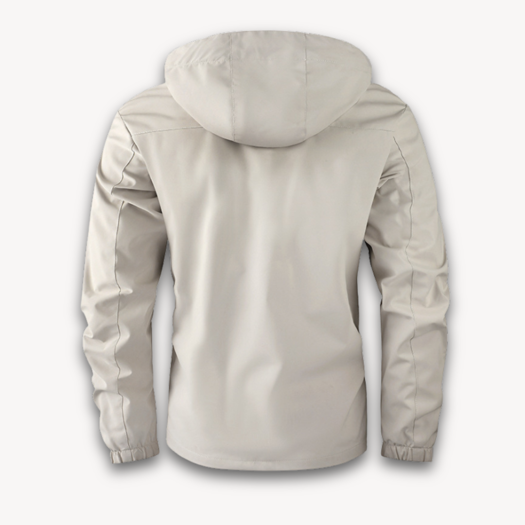 Lightweight men's windbreaker, ideal as a travel jacket & outdoor wear for active summer adventures.